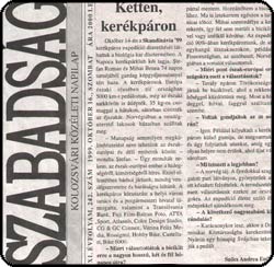 Szabadsag, 16 octombrie 1999